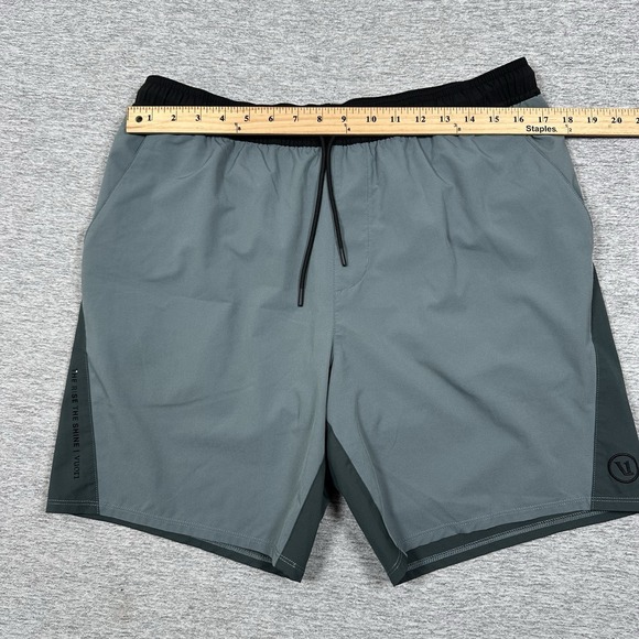 Vuori Shorts Mens Large Blue Chromatic Kore Lined Stretch Active Athletic Gym - Picture 3 of 10